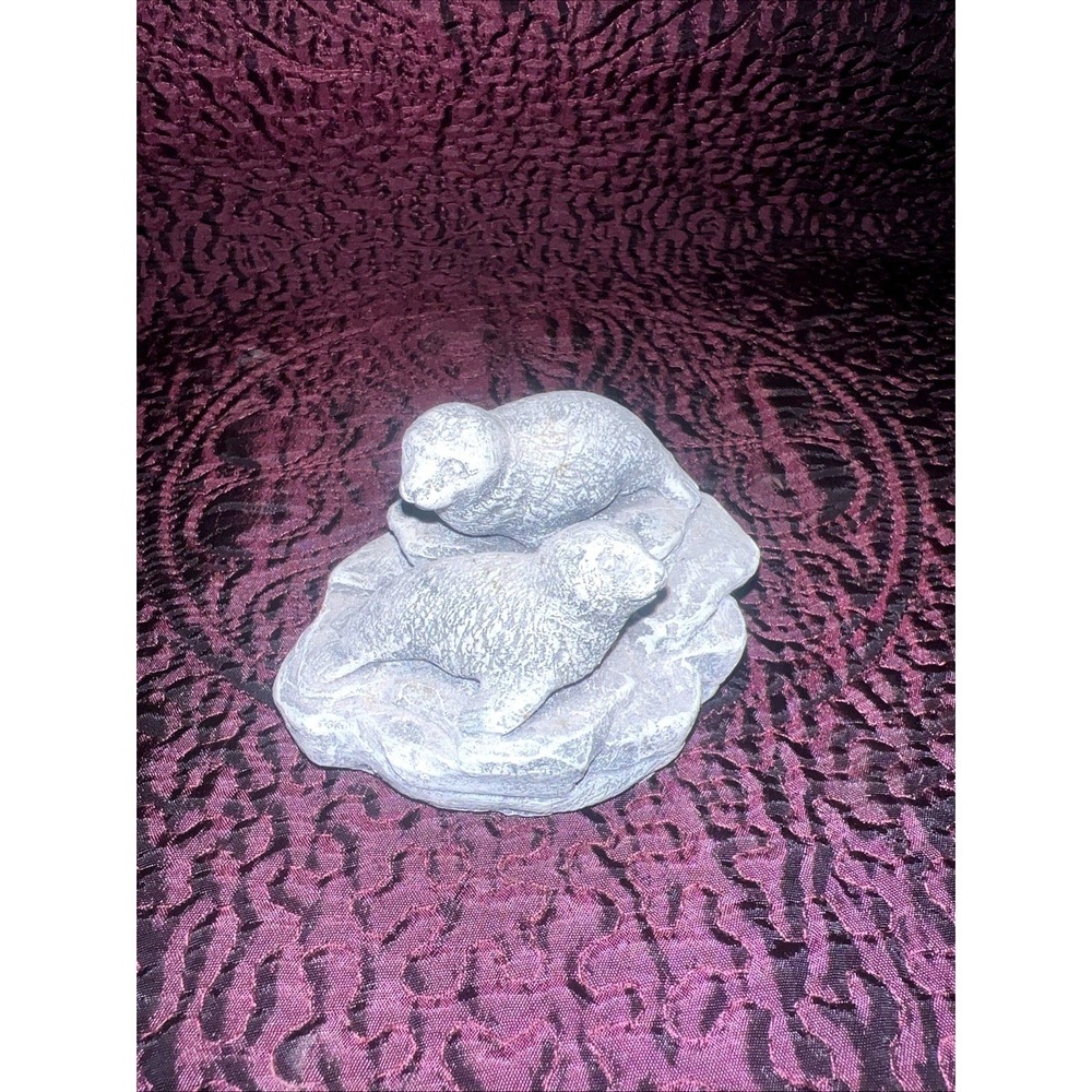 Glacial Soot Ice Age‎ Sculptures Arctic Circle Enterprises Figurine Alaska Seals